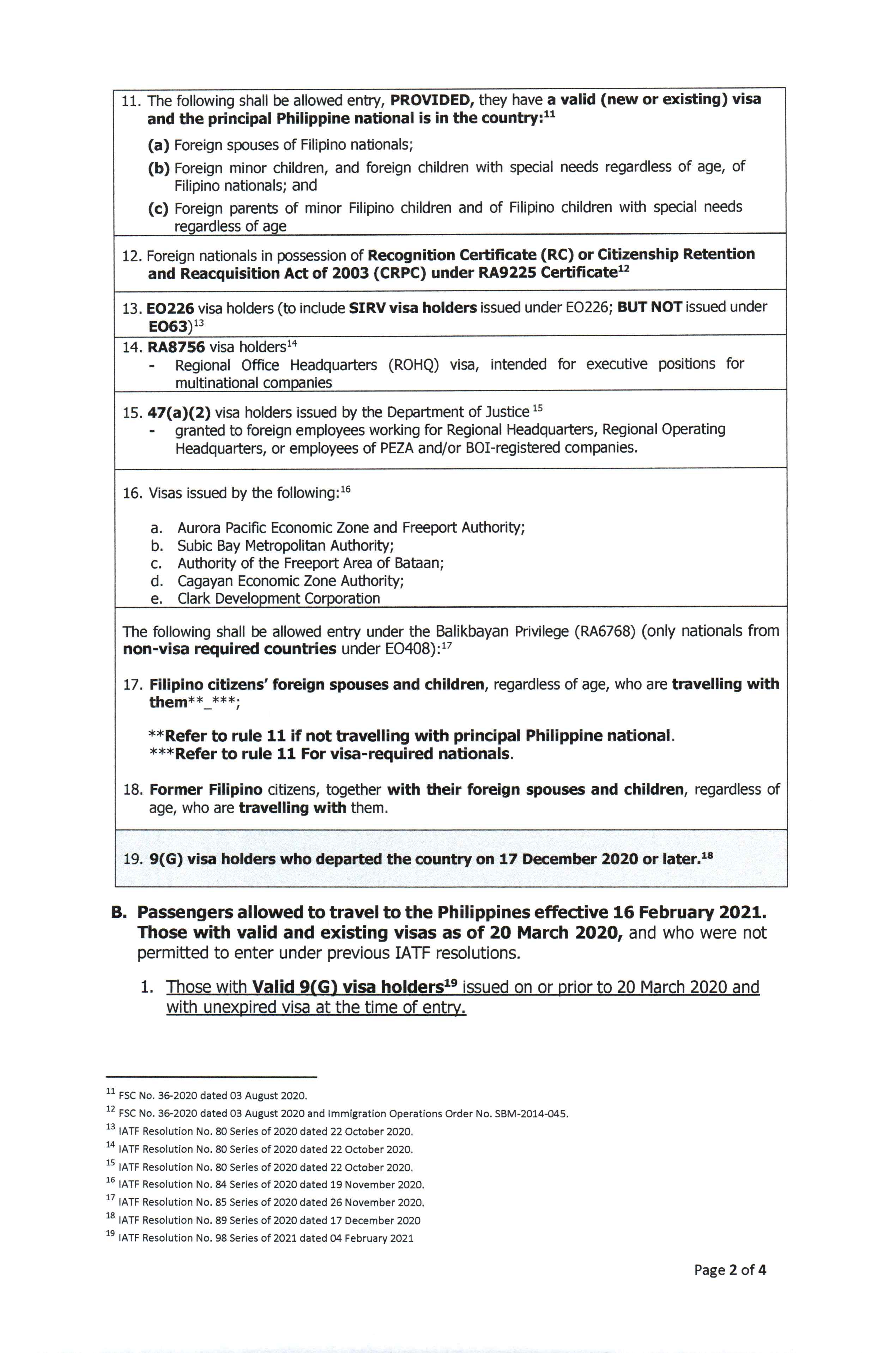 Foreign nationals allowed in PH Page 2