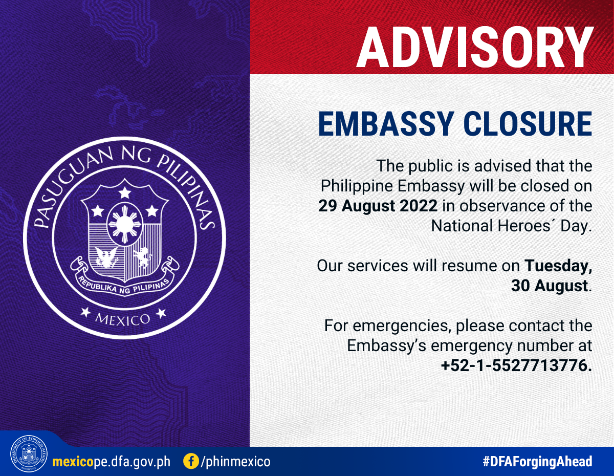 072622 Advisory August Holiday